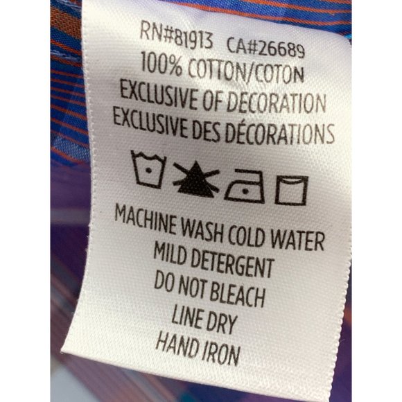 New 2XL Robert Graham Plaid Short Sleeve Button Shirt Contrast Trim NWOT 6515 - Picture 13 of 16